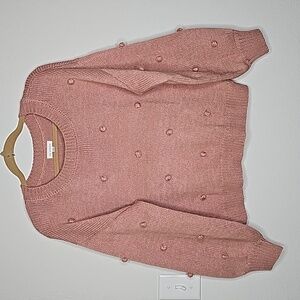 Blue Pepper Blush knit sweater Size M